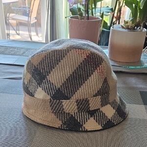 Burberry Black and Beige Hat